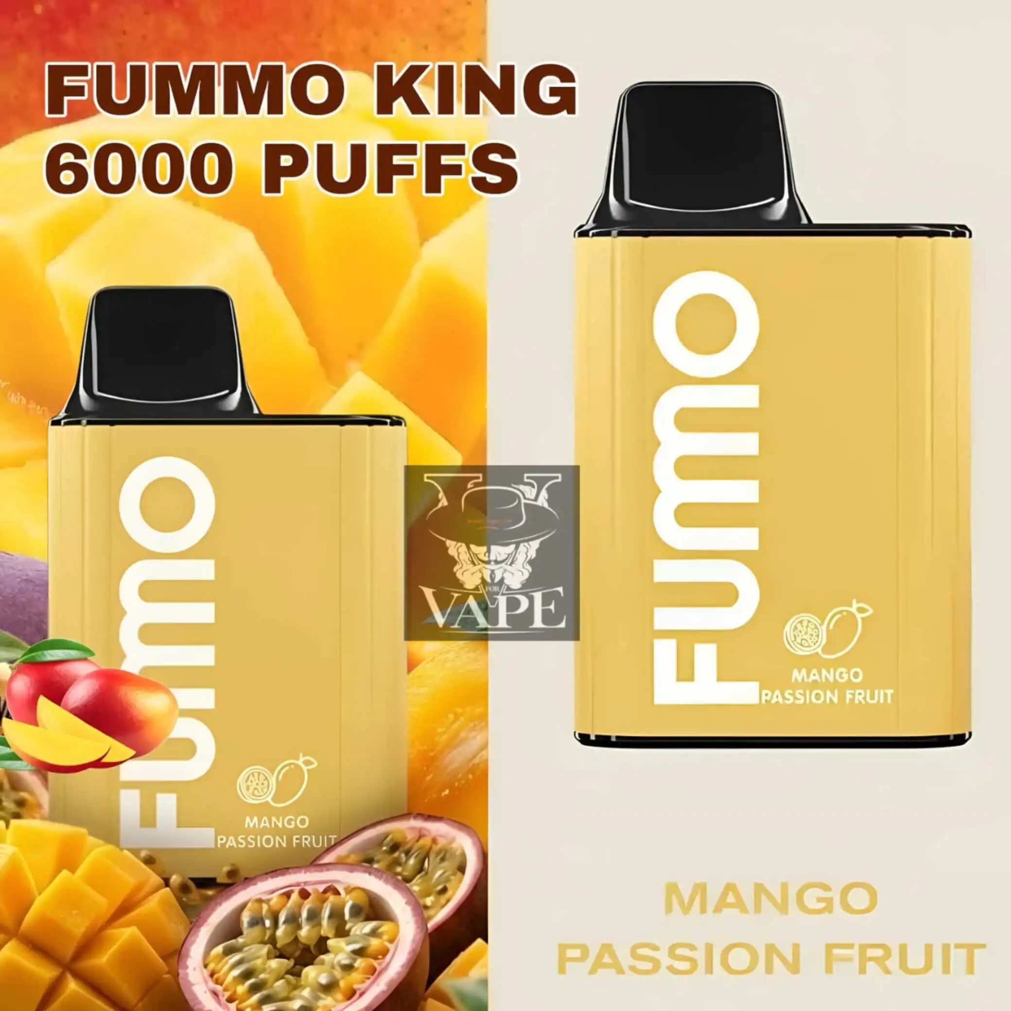Fumo King Mango Passion Fruit 6000 Puffs Disposable Vape - Dubai UAE