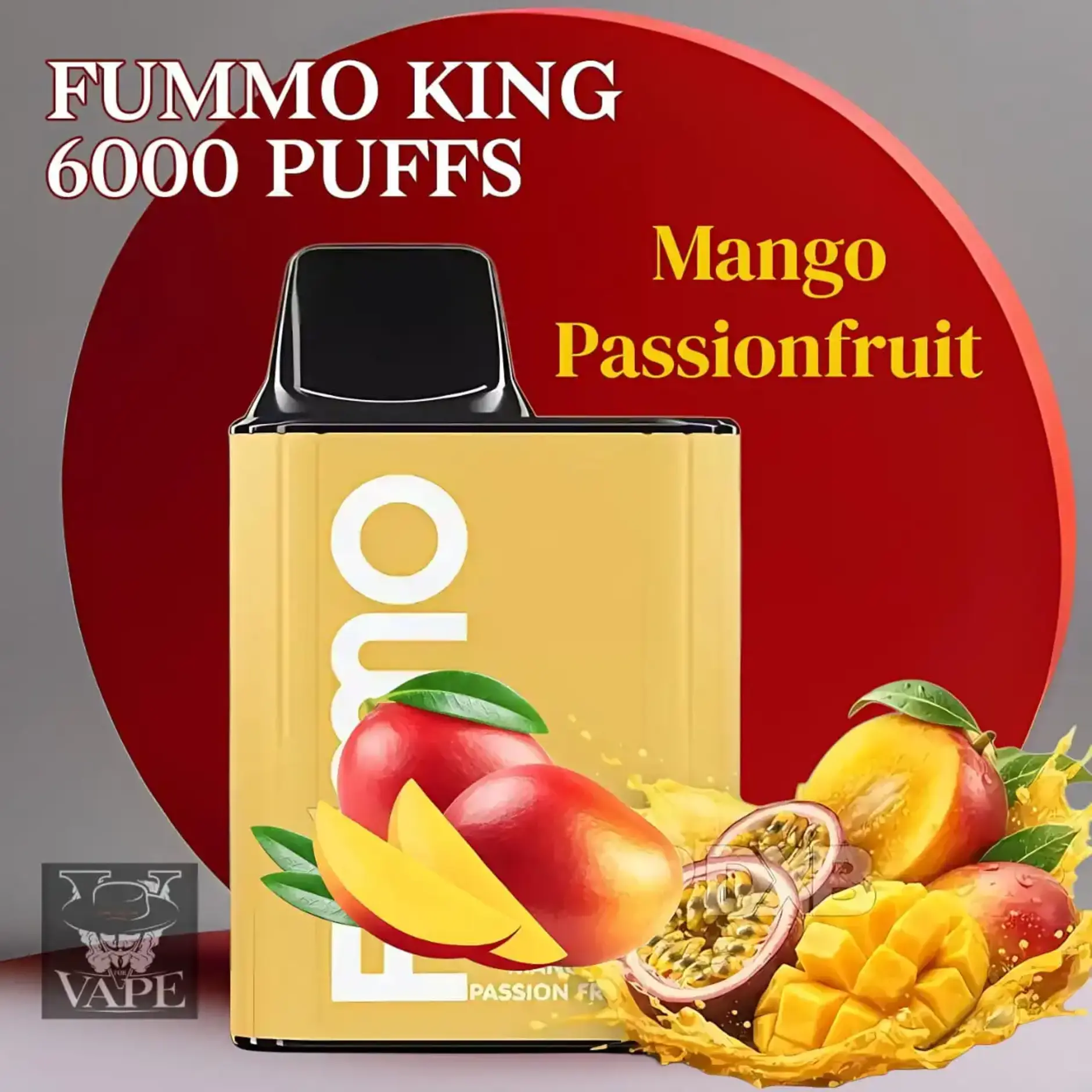 Fumo King Mango Passion Fruit 6000 Puffs Disposable Vape - Dubai UAE