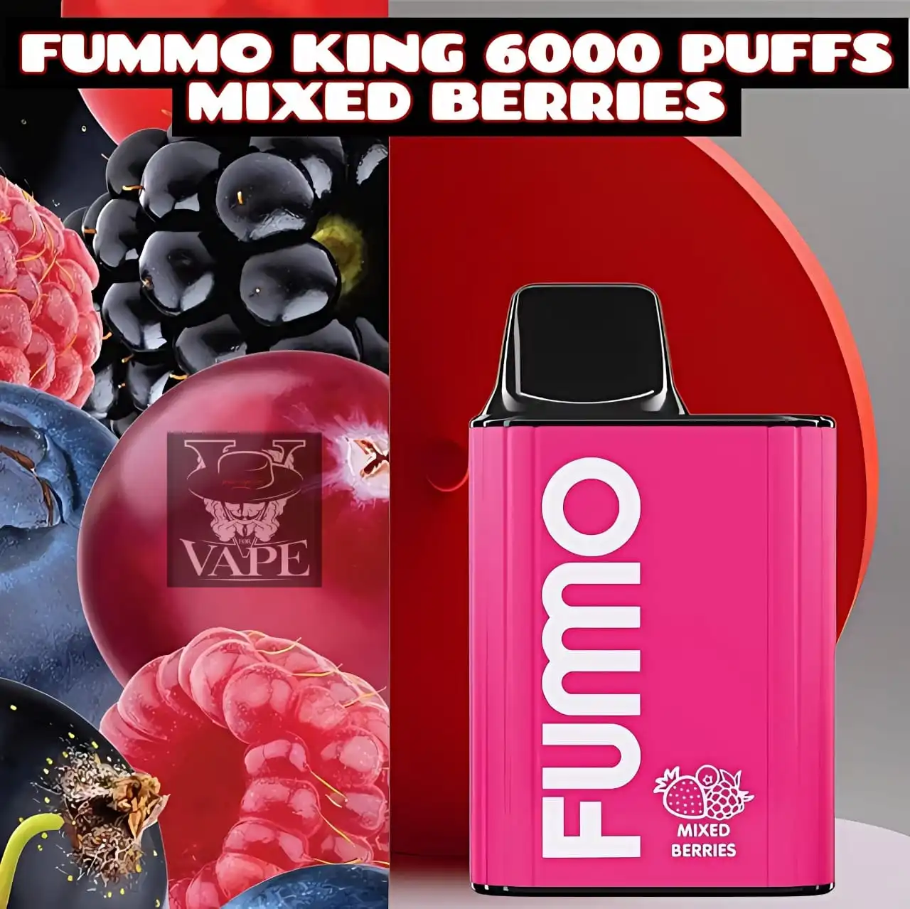 Fumo King Mixed Berries 6000 Puffs Fummo Disposable Vape in Dubai UAE