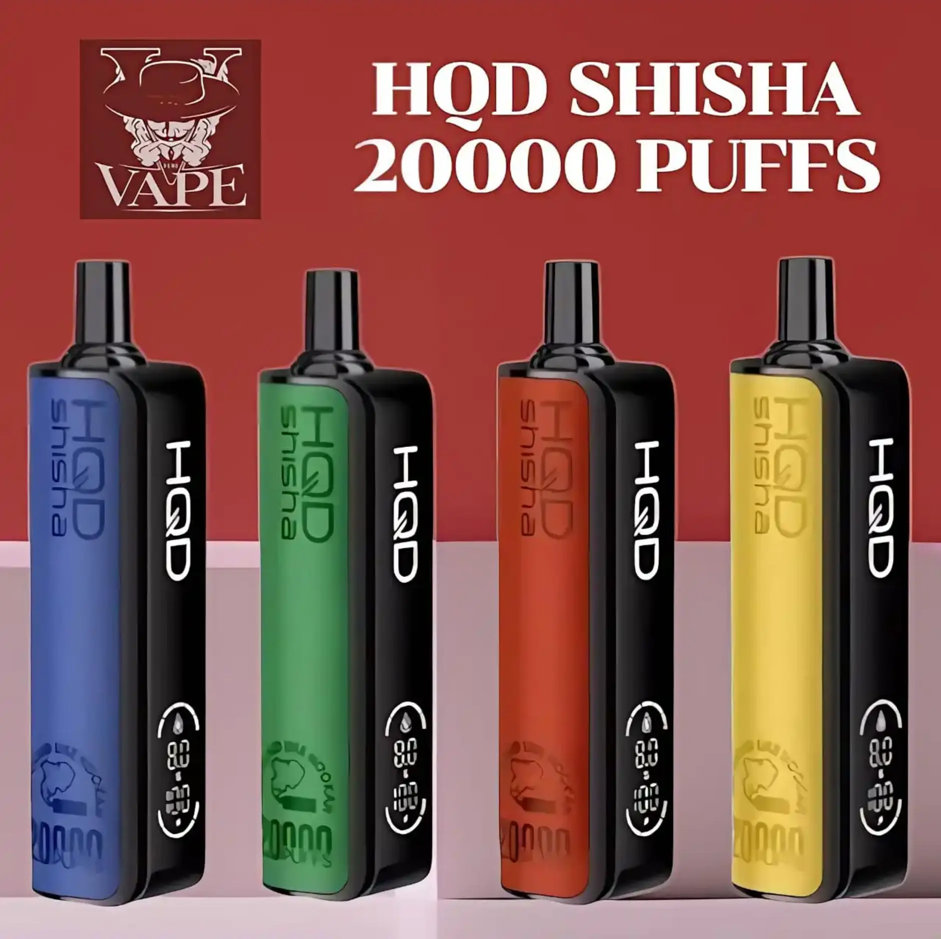 HQD Shisha 20000 Puffs 3MG Disposable Vape - Dubai UAE