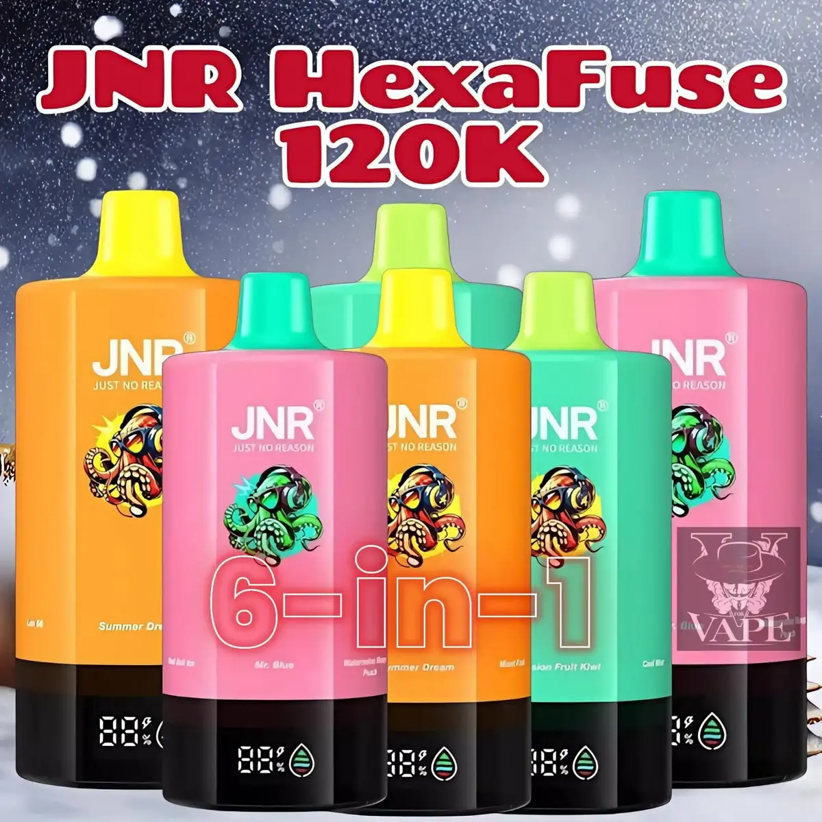 JNR HexaFuse 120k Disposable Vape | 120000 Puffs — Dubai UAE