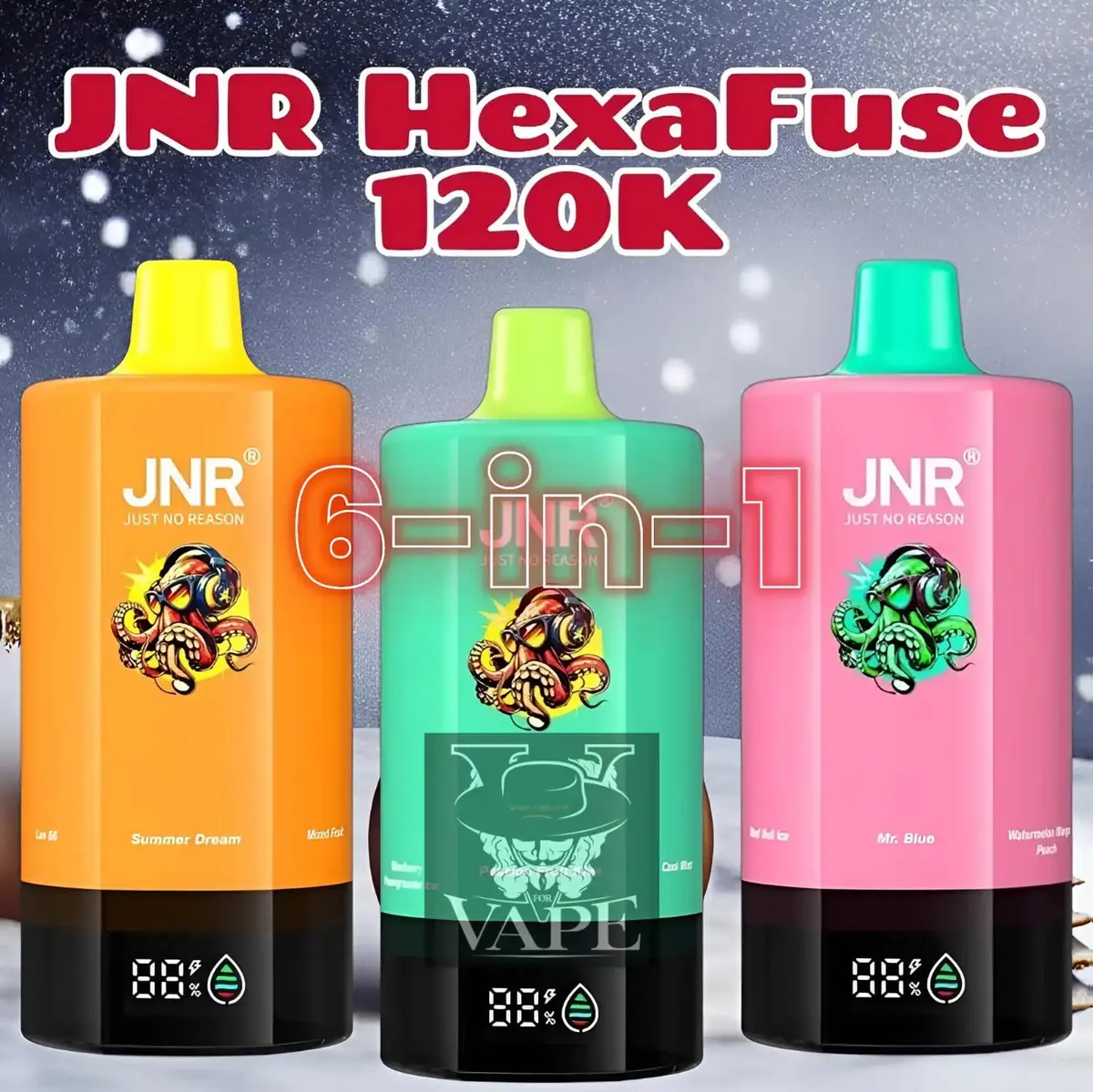 JNR HexaFuse 120k Disposable Vape | 120000 Puffs — Dubai UAE