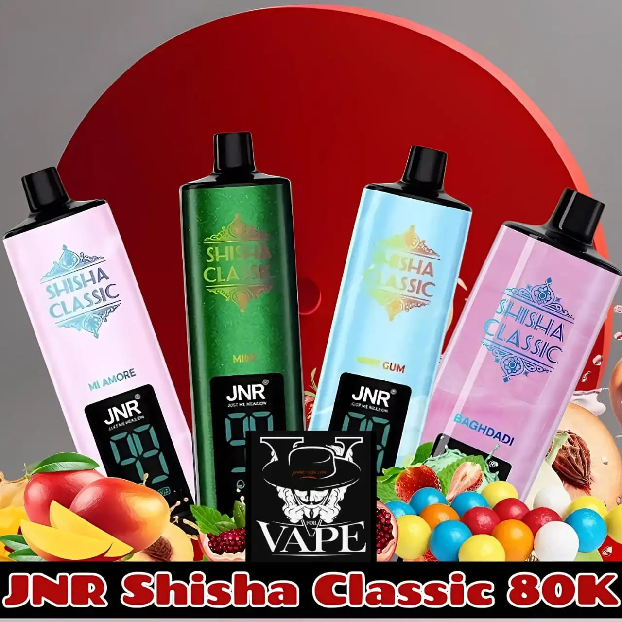 JNR Shisha Classic 80000 Puffs Big Cloud 80k Disposable Vape in Dubai UAE