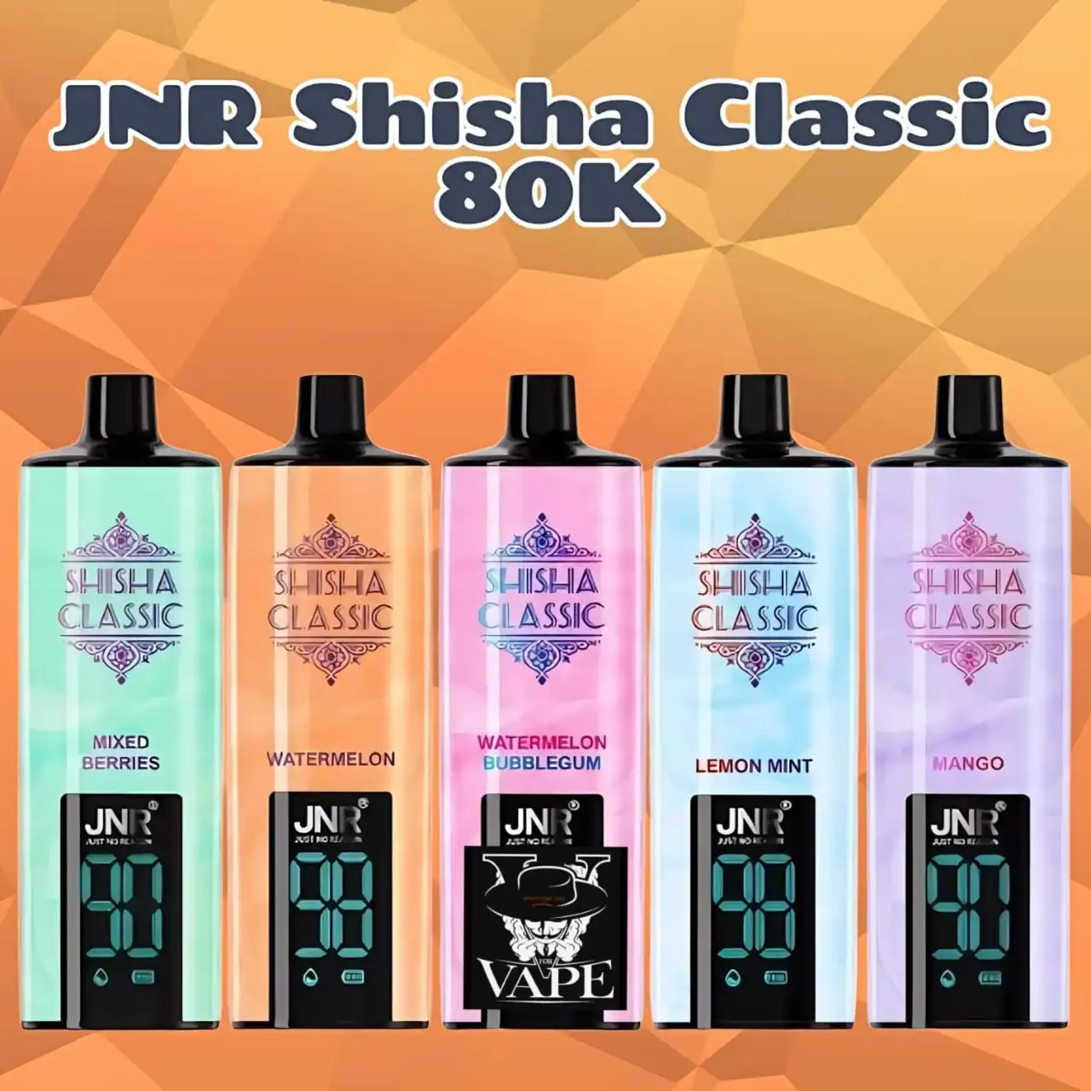 JNR Shisha CLassic 80k Puffs DTL Disposable Vape - 80000 Puffs