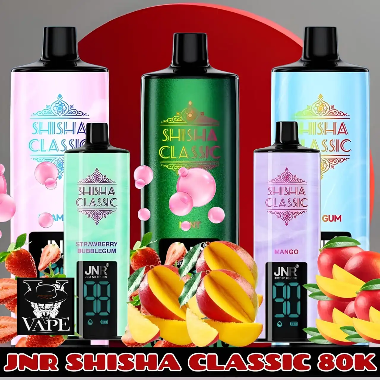 JNR Shisha CLassic 80k Puffs DTL Disposable Vape - 80000 Puffs