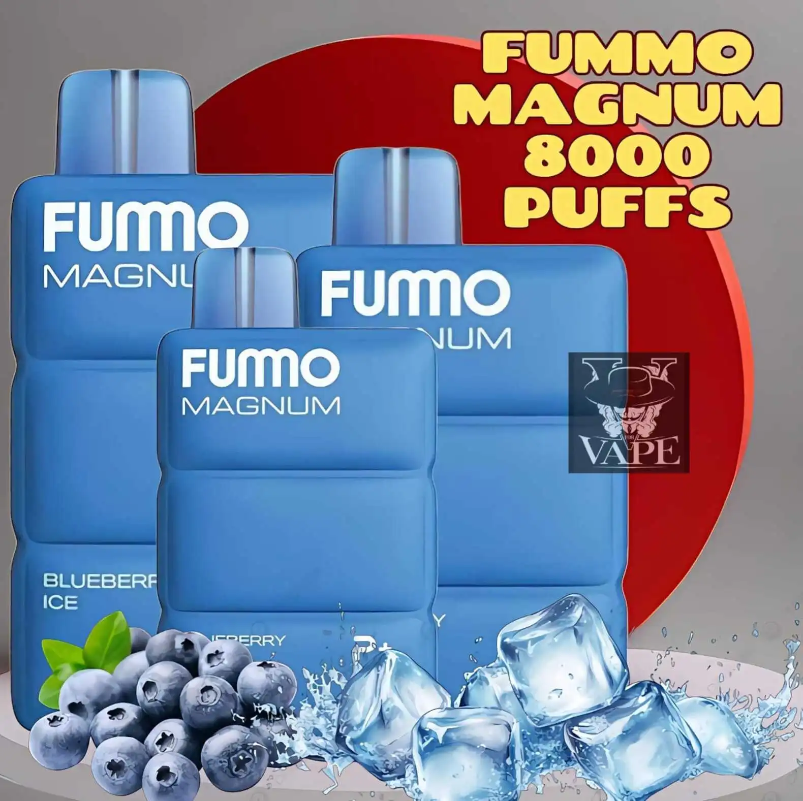 Fummo Magnum Blueberry Ice 8000 Puffs 20mg Disposable Vape in Dubai UAE