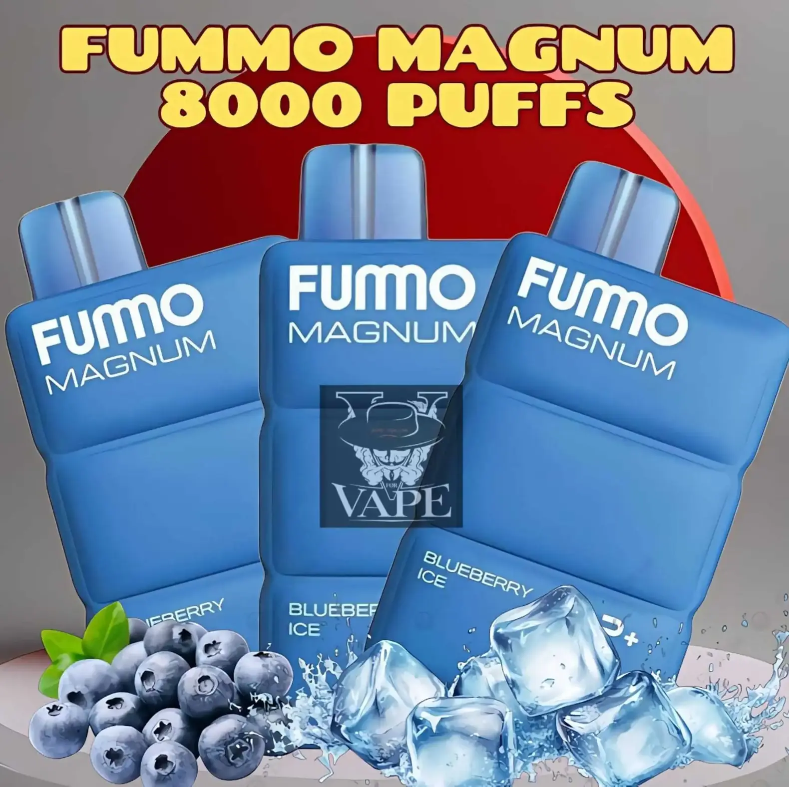 Fummo Magnum Blueberry Ice 8000 Puffs 20mg Disposable Vape in Dubai UAE
