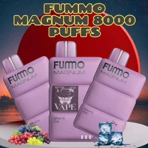 Fummo Magnum Grape Ice 8000 Puffs Disposable Vape 20mg in Dubai UAE