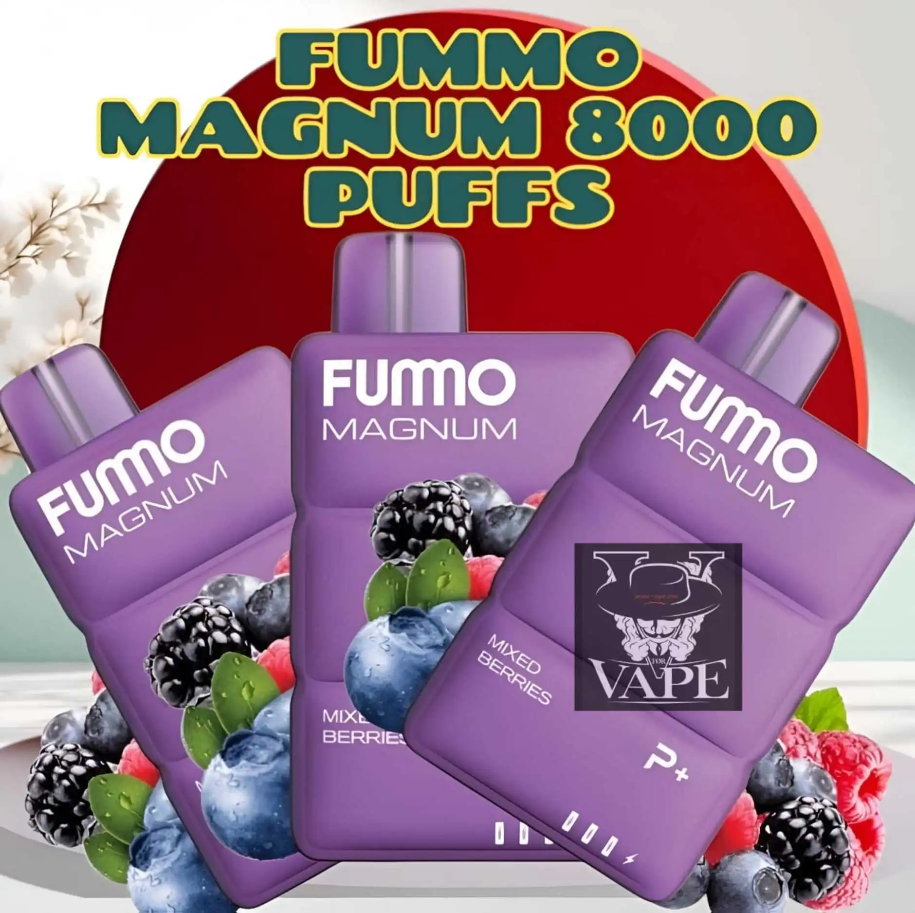 Fummo Magnum Mixed Berries 8000 Puffs Disposable Vape in Dubai UAE