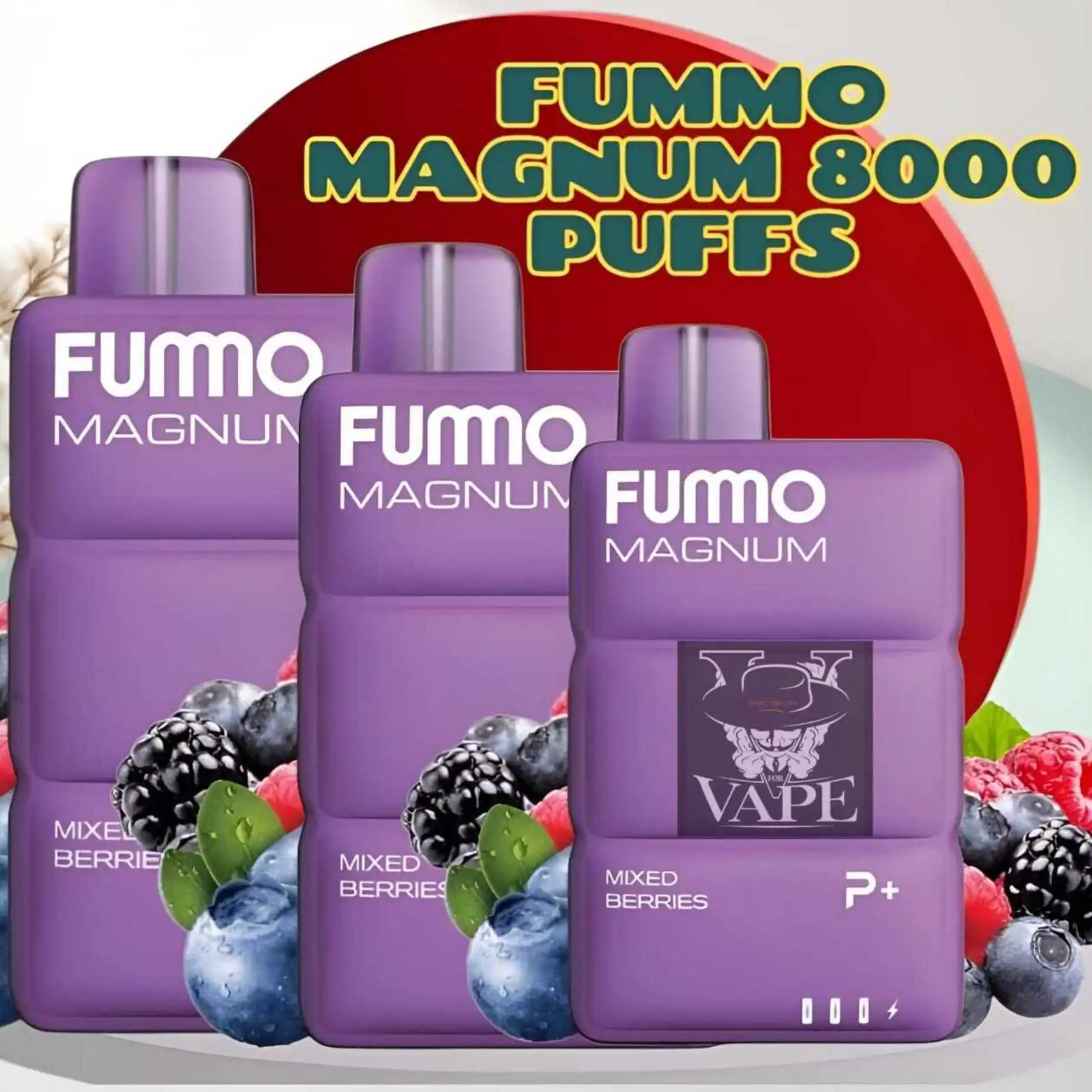 Fummo Magnum Mixed Berries 8000 Puffs Disposable Vape in Dubai UAE