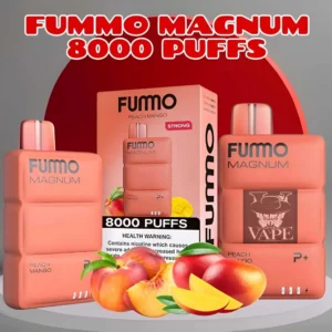 Fummo Magnum Peach Mango 8000 Puffs Disposable Vape in Dubai UAE