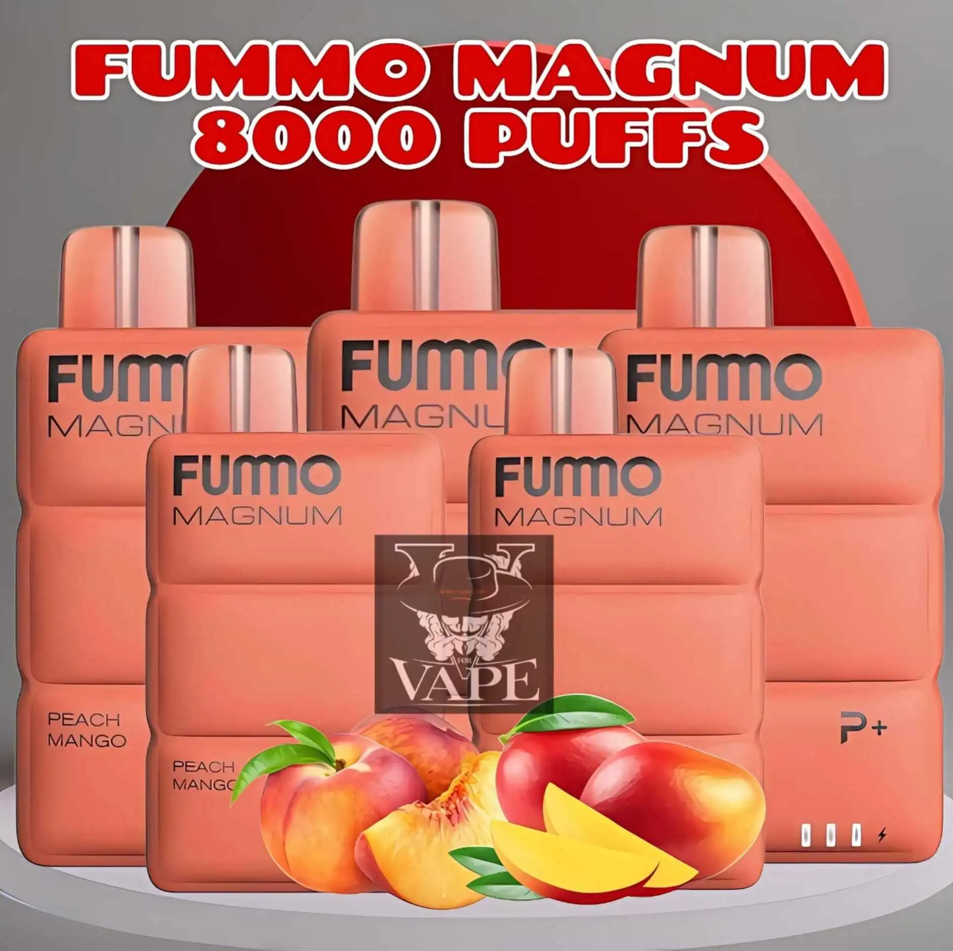 Fummo Magnum Peach Mango 8000 Puffs Disposable Vape in Dubai UAE