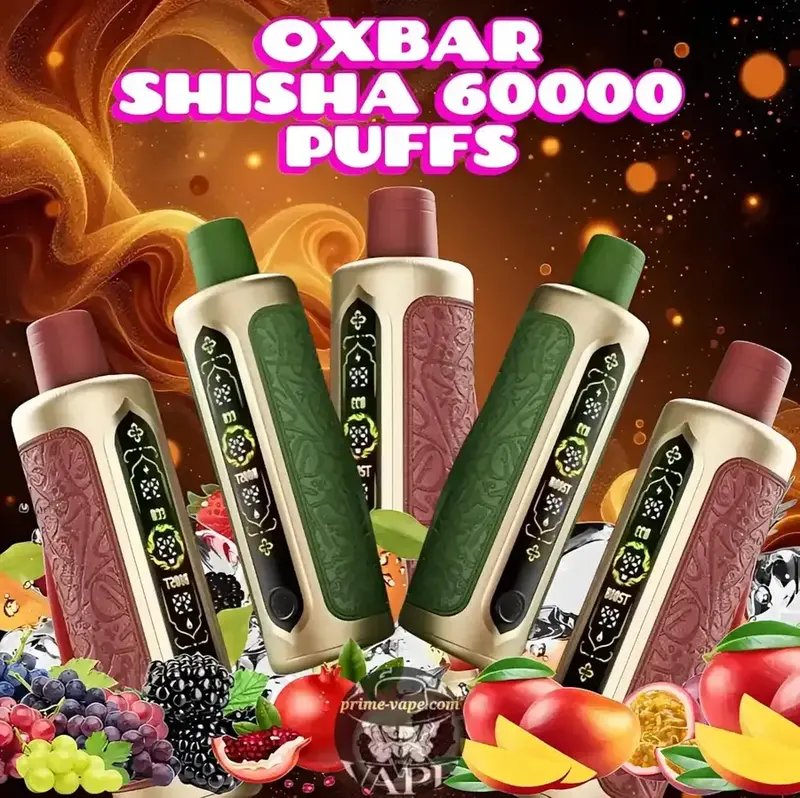 Oxbar Shisha 60000 Puffs DTL 60k Disposable Vape - Dubai UAE