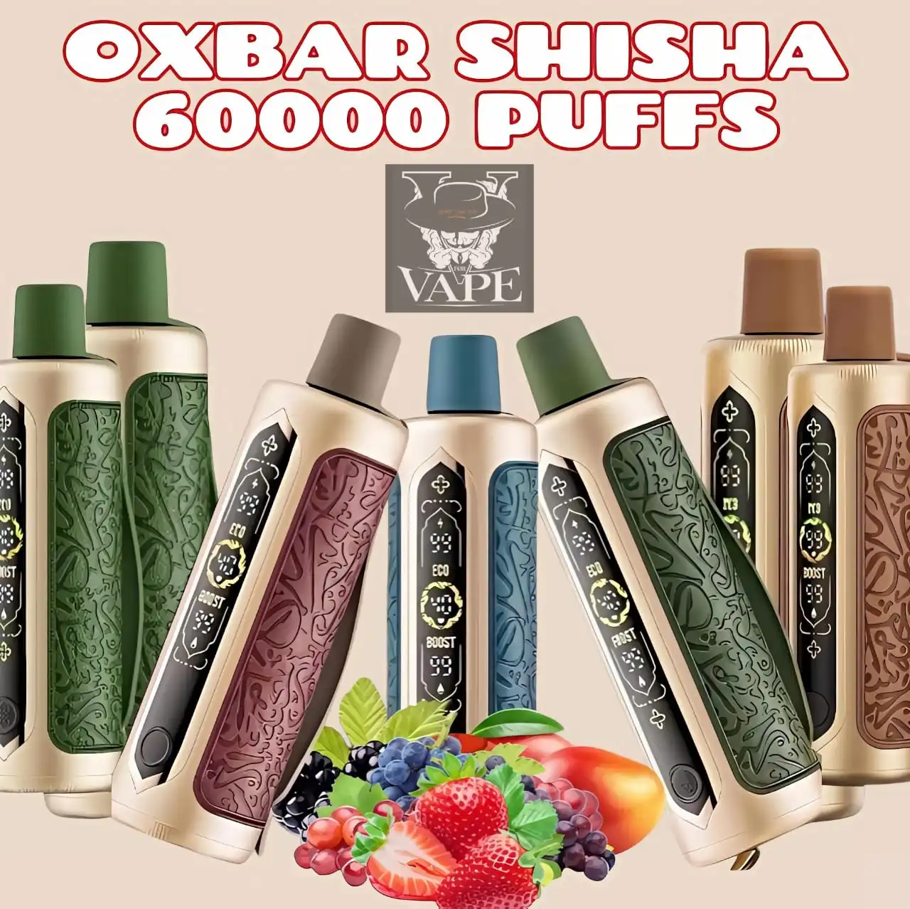 Oxbar Shisha 60k Disposable Vape DTL 60000 Puffs - UAE