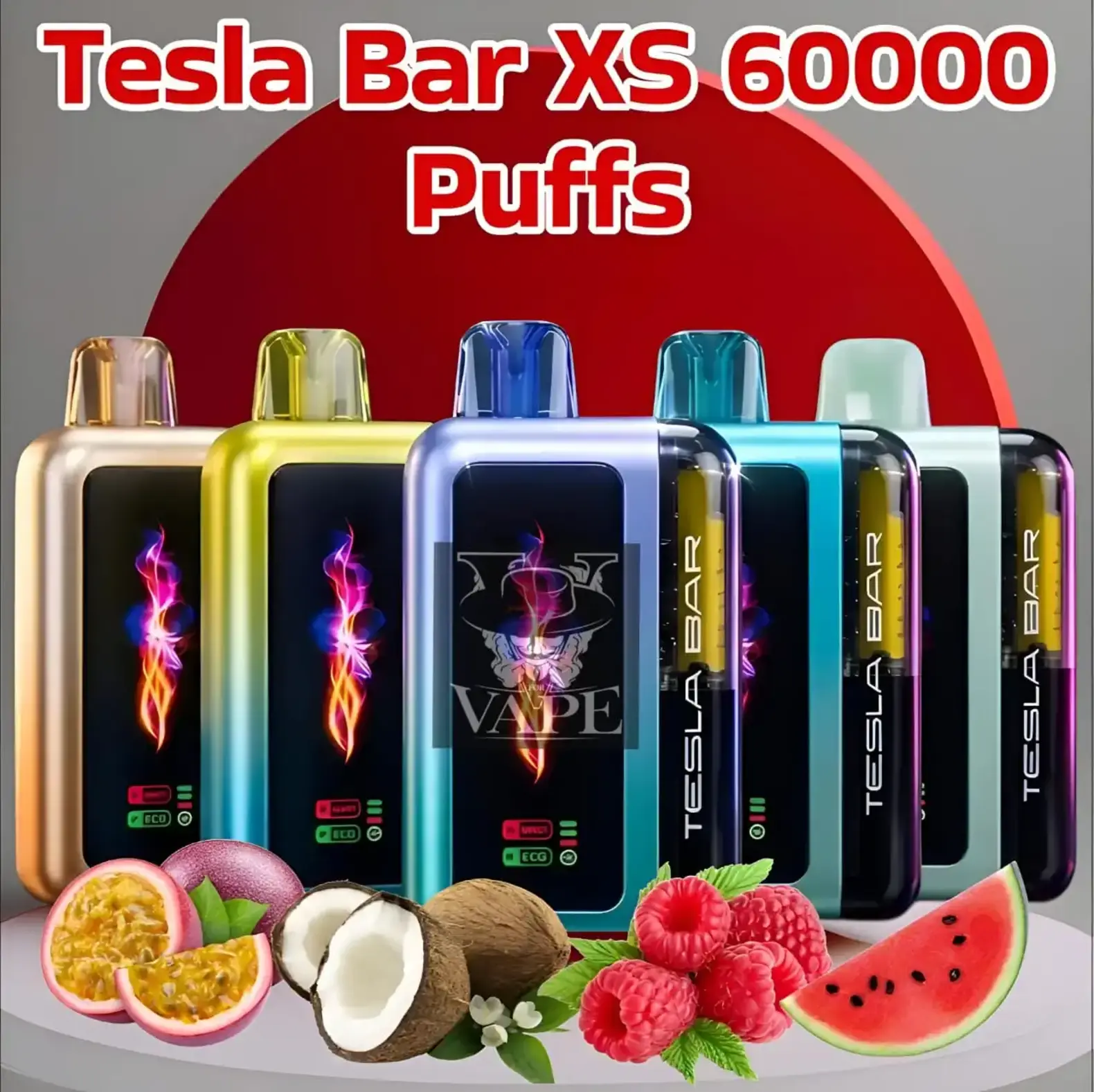 Tesla Bar XS 60000 Puffs Disposable Vape 50MG 60k in Dubai UAE
