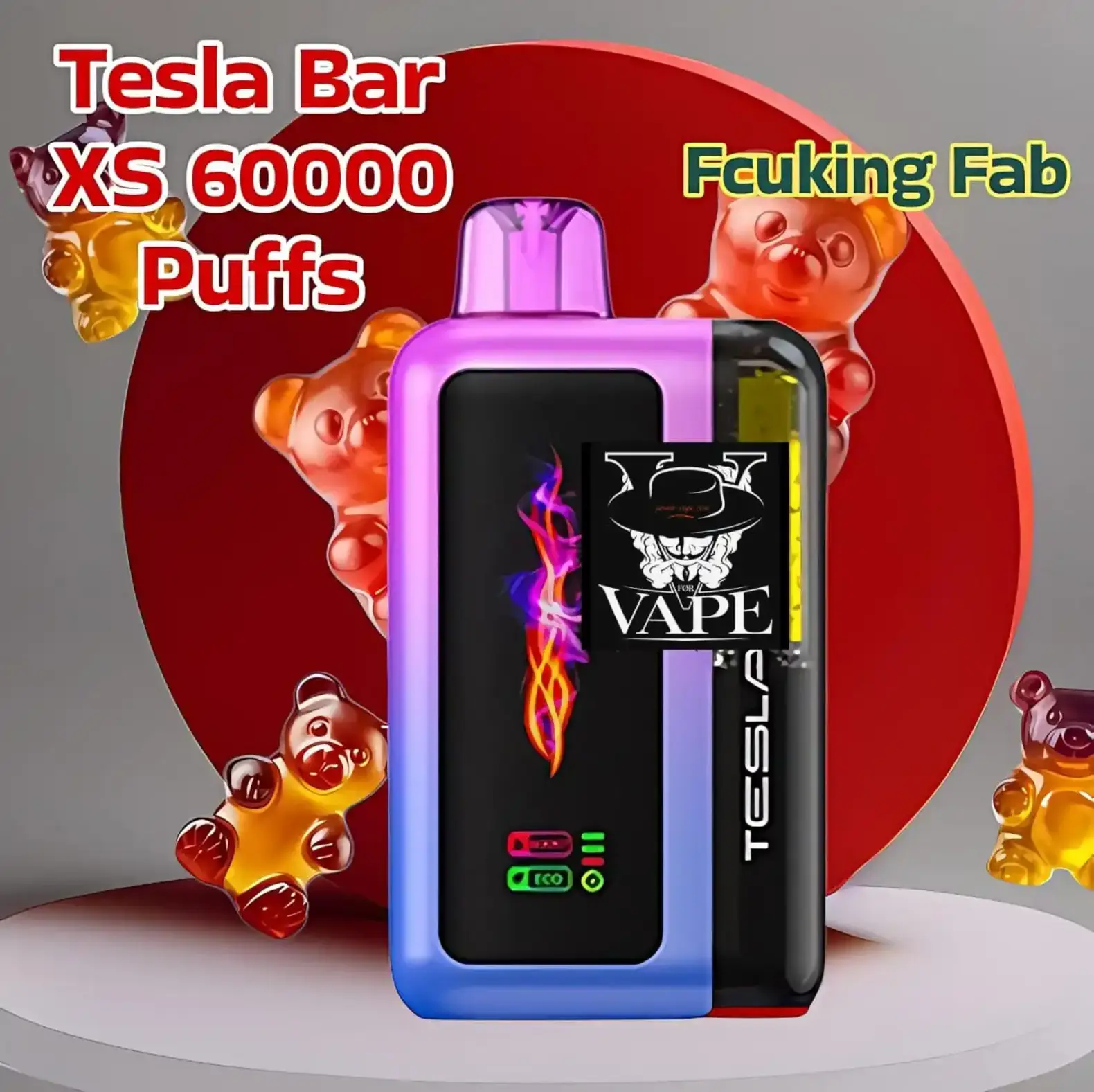Tesla Bar XS 60000 Puffs Disposable Vape 50MG 60k in Dubai UAE