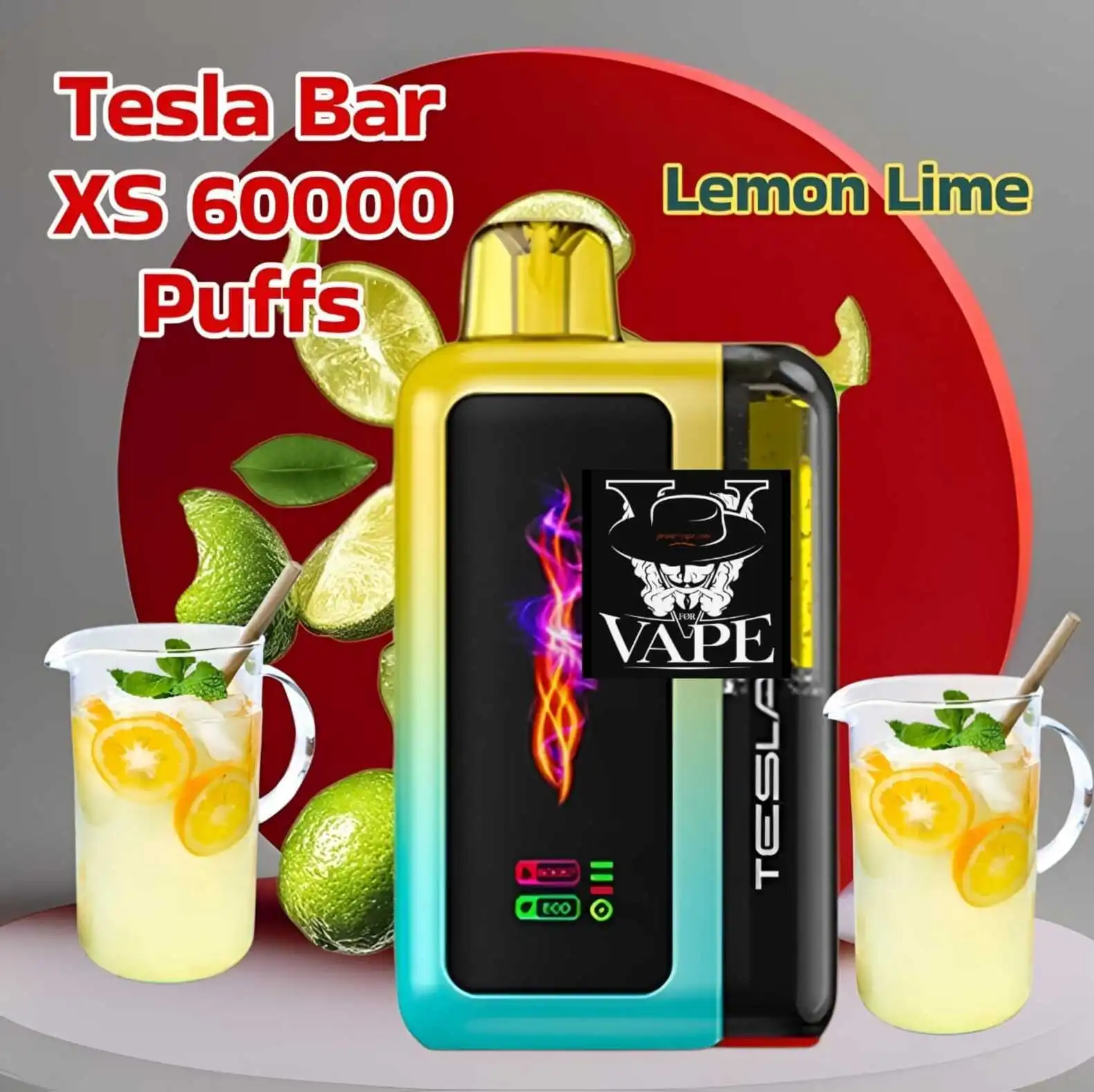 Tesla Bar XS 60000 Puffs Disposable Vape 50MG 60k in Dubai UAE