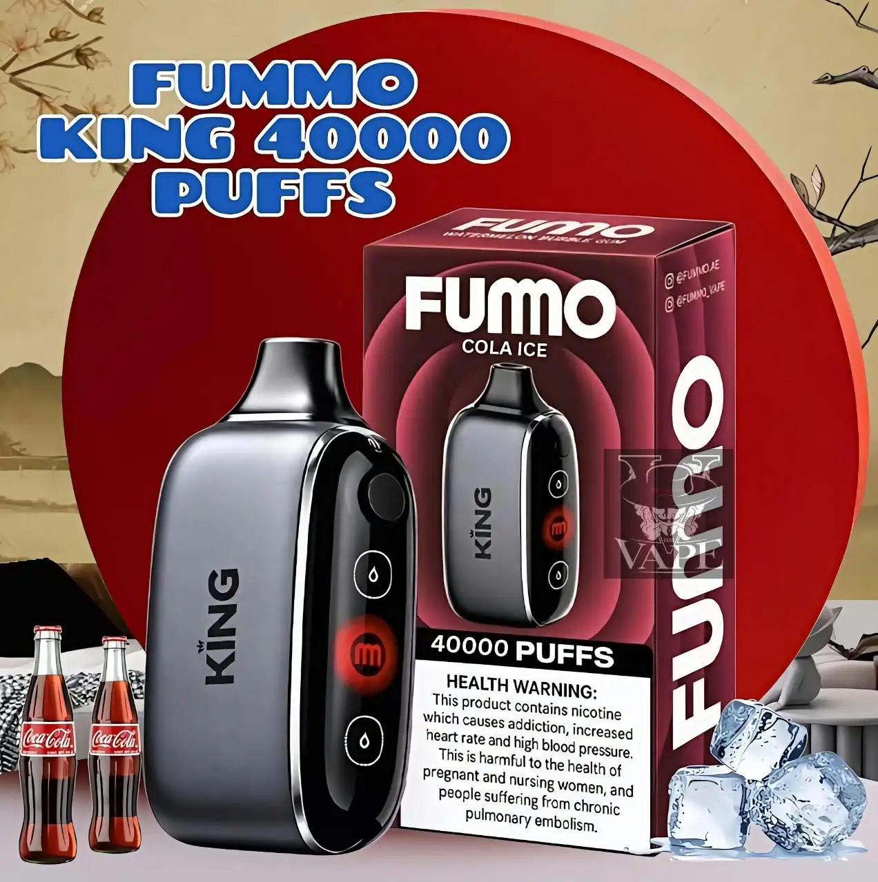 New Fummo King 40000 Puffs Disposable Vape 40k - Dubai