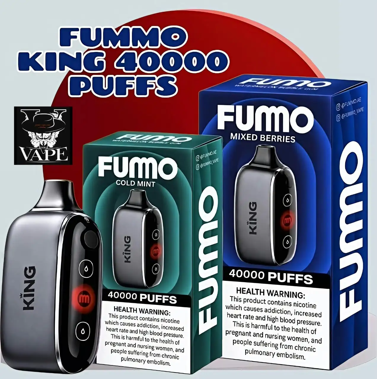 New Fummo King 40000 Puffs Disposable Vape 40k - Dubai