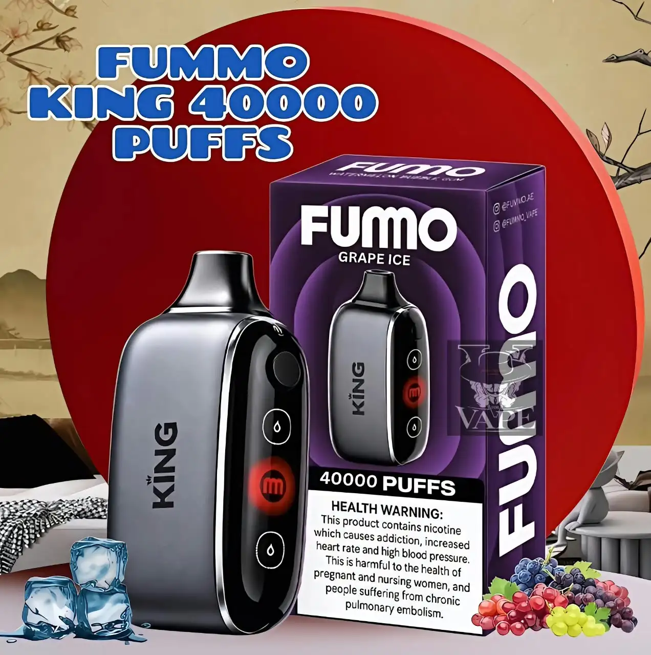 New Fummo King 40000 Puffs Disposable Vape 40k - Dubai