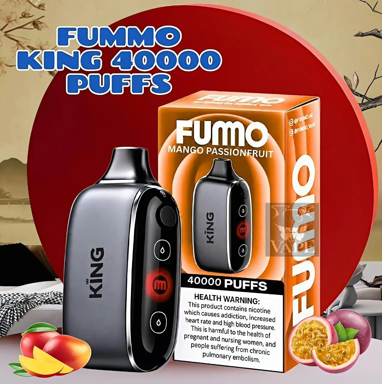 New Fummo King 40000 Puffs Disposable Vape 40k - Dubai