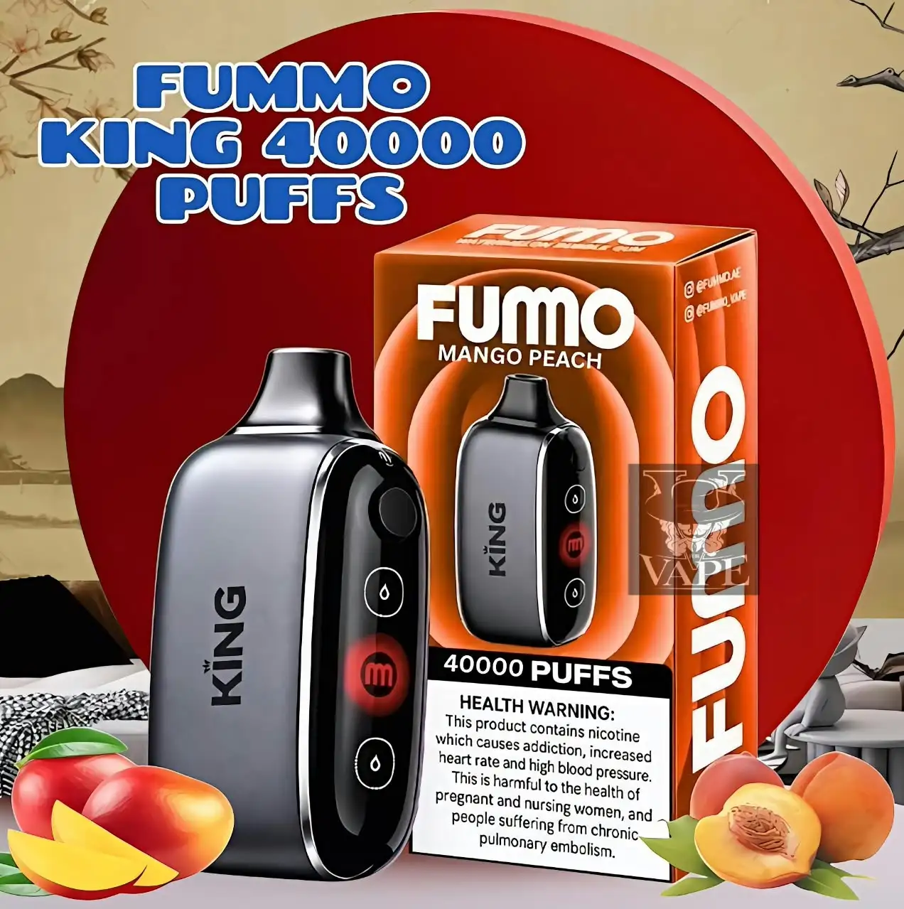 New Fummo King 40000 Puffs Disposable Vape 40k - Dubai